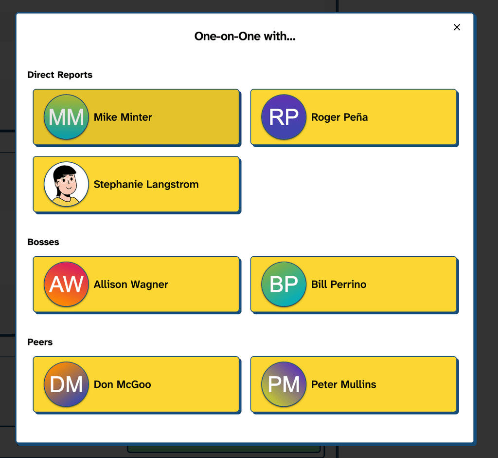 ClarityBoss One-on-One Picker