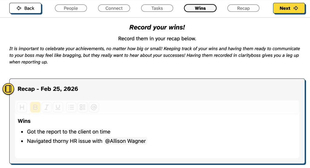 ClarityBoss Clarify Button